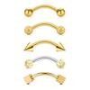 16G Ögonbrynspiercing Rookörhänge Rookpiercing Vertikal Labret Läppsmycke Rostfritt Stål Bridge Ögonbrynspiercing Smycken