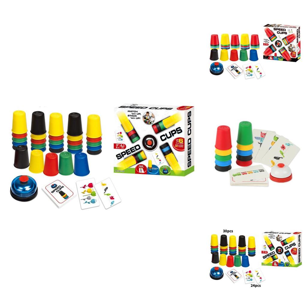 Creative Childrens Stacking Cup Game With Fast Speed Competition For Reaction And Insight Development