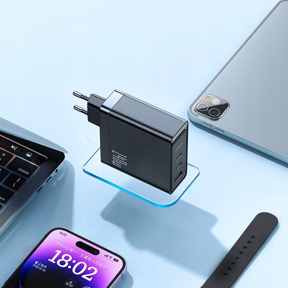Fast Charger, Gan, Usb-C, Usb, 3 Ports, 140W, Mcdodo