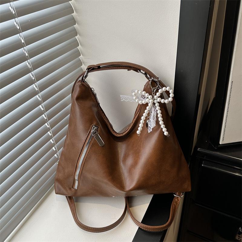 Schoolbag large capacity tote bag women's 1011 new trend simple Korean version fashion double shoulder back women's bag