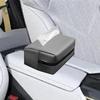 PU-Leder Auto-Taschentuchhalter Auto PU-Leder Serviettenhalter Reißverschluss Tissue-Aufbewahrungswerkzeug Für Auto-Kopfstütze Armaturenbrett Armlehne