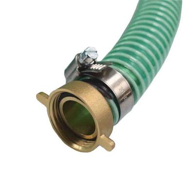 1-inch 2m Garden and Suction Hose with Brass Fittings
