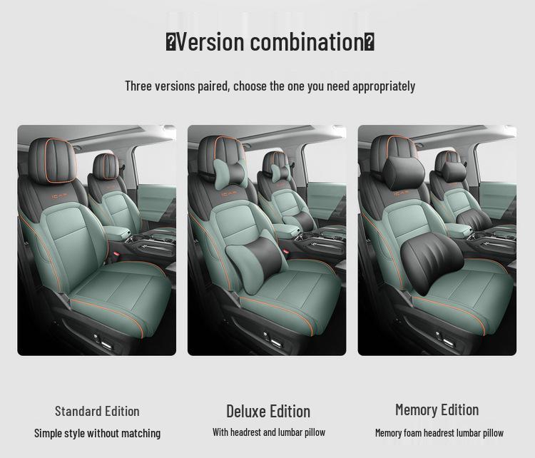 New Universal 5-Seat Full Leather Car Seat Cushion for Car03 - All Seasons