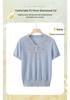 Chic Summer Ice Silk T-Shirt for Stylish Moms - 2026 Fashion Knit Top for Middle-Aged & Elderly Women