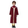Jungen Mädchen Gottesdienstrobe Metallic Colorblock Patchwork Plissiertes Gewand mit unsichtbarem Reißverschluss hinten