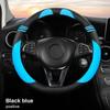 Car Steering Wheel Cover Cute Cat Ears Universal Summer Non-slip Sweat-absorbent Steering Wheel Handlebar Cover Car