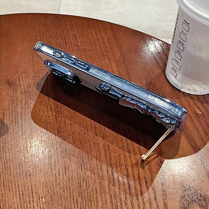 Funda fina con bonito conejo para Motorola Moto G84 5G, antigolpes, con soporte para teléfono