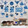 Tifeson Graduation Decorations 2025 Blue - 36 PCS Party Supplies, Congrats Grad Hanging Swirls, High School College Class of 2025 Decor