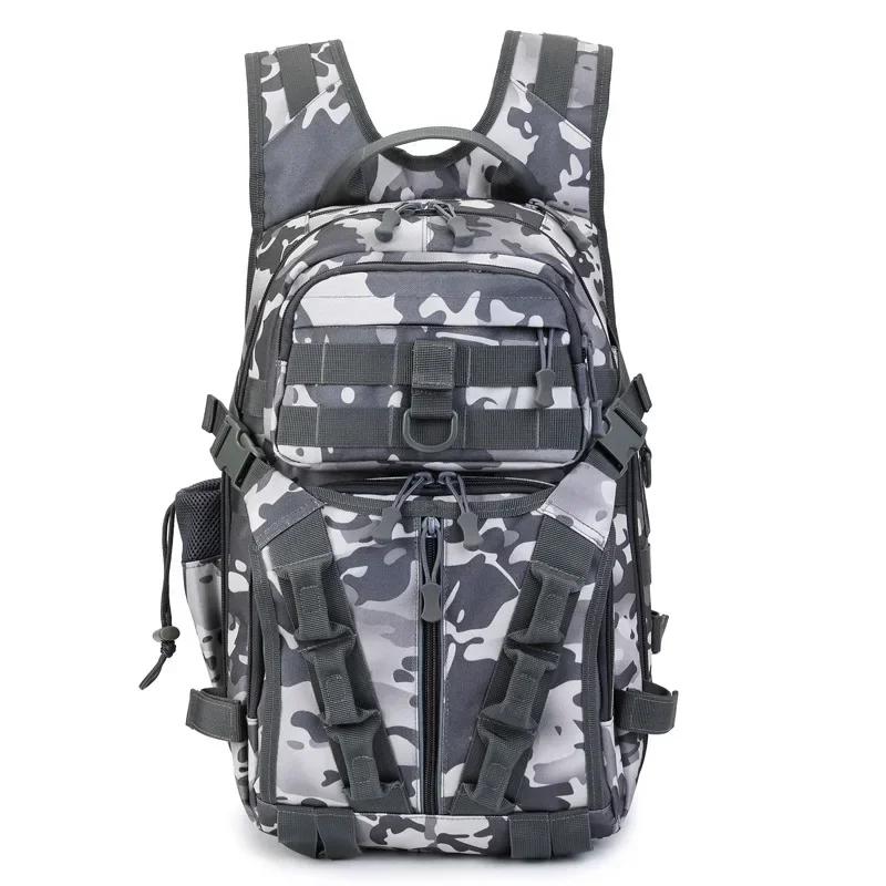 Outdoor Fishing Shoulder Bags Men Fishing Lure Rod Box Bag Camping Climbing Backpack Hunting Multi-Function Tactical Men Bags