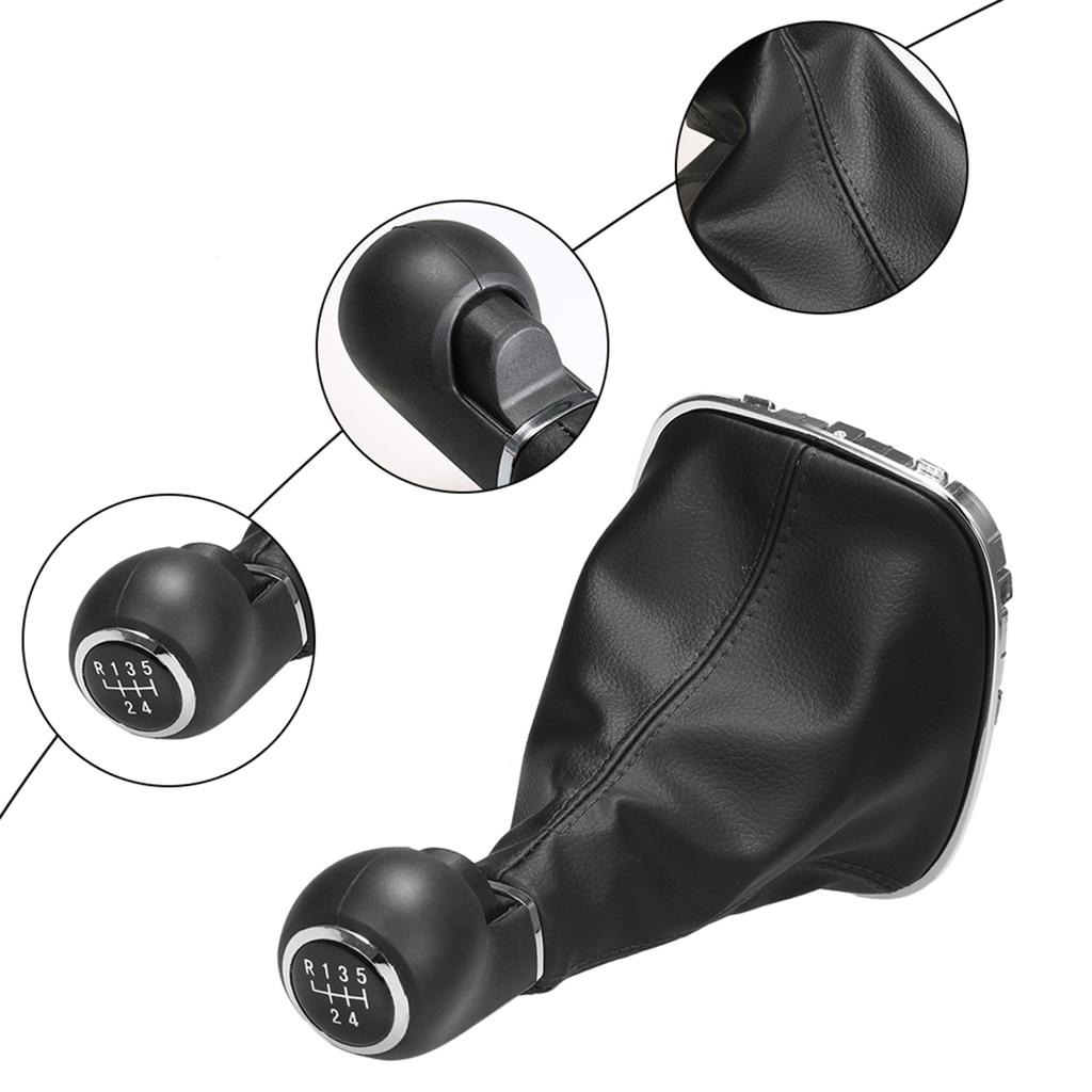 5 Speed Gear Shift Knob Manual Shifter Gaitor Boot Cover for Opel Corsa D Dust proof