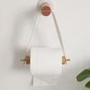 Wall Mounted Paper Towel Holders Rack Wooden Toilet Paper Holder Simple Paper Roll Holder  Bathroom