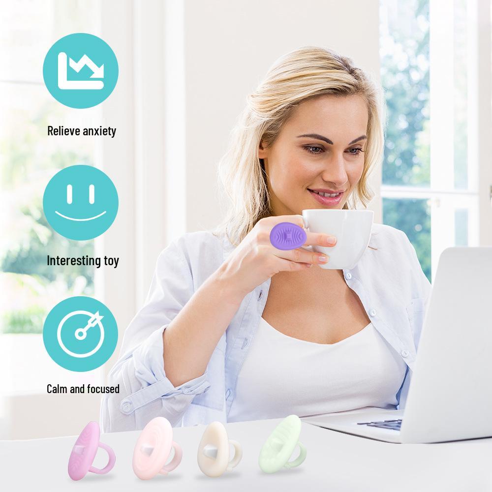 Silicone Sensory Fidget Ring: Textured Stress Relief Toy