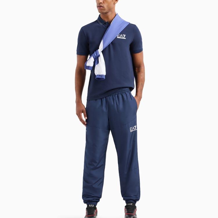 Emporio Armani EA7 SS24 Polo Shirt Men's Navy Blue 3DPF25-PJ04Z-1554