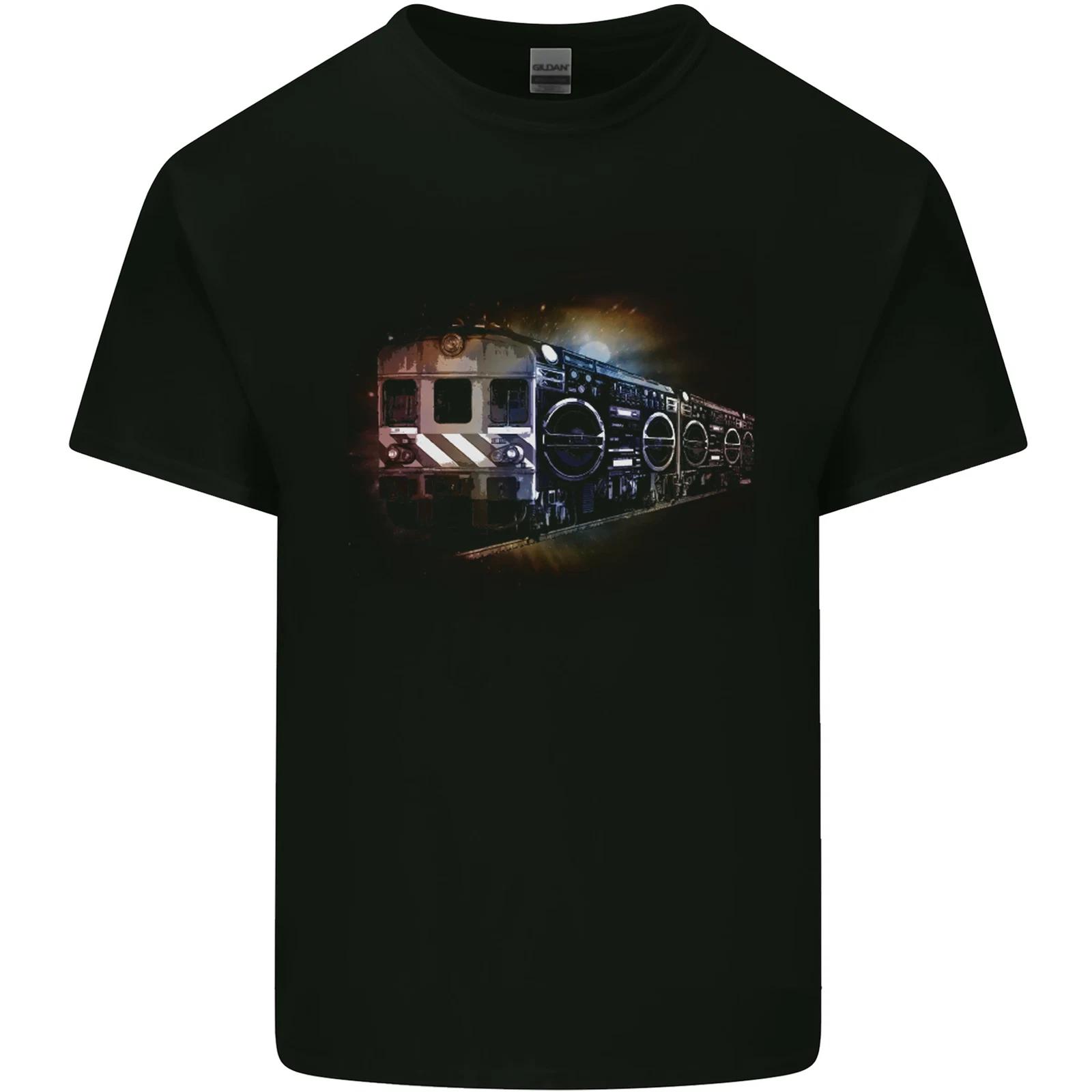 Music Ghetto Blaster Train Dance Kids T-Shirt Childrens XL