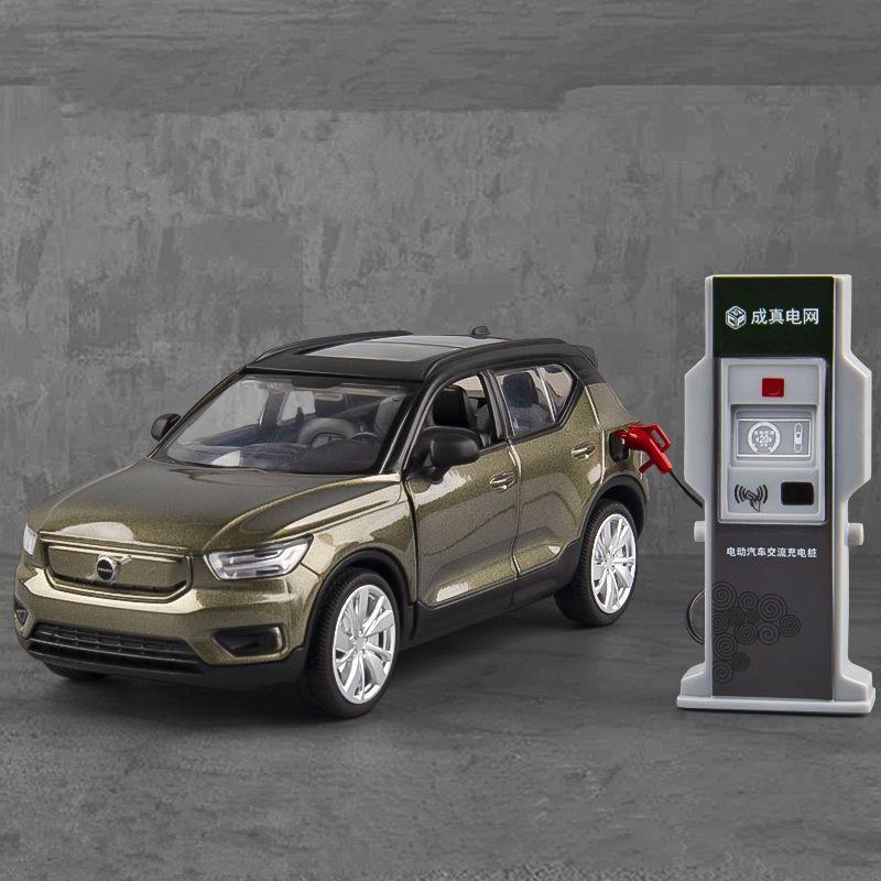 Linyi Toy Car Light 1:32 Volvo Xc40 Alloy New Energy Car Model Diecast & Toy Vehicles Metal Car Model High Simulation Sound And Childrens Gift