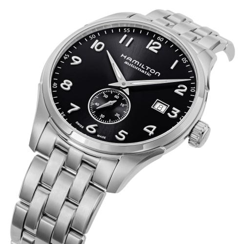 Hamilton Jazzmaster Maestro Small Second Auto Watch, Black Dial, Stainless Steel, Sapphire Crystal, Automatic, 5 ATM Water Resistance, 39.5mm, Swiss M