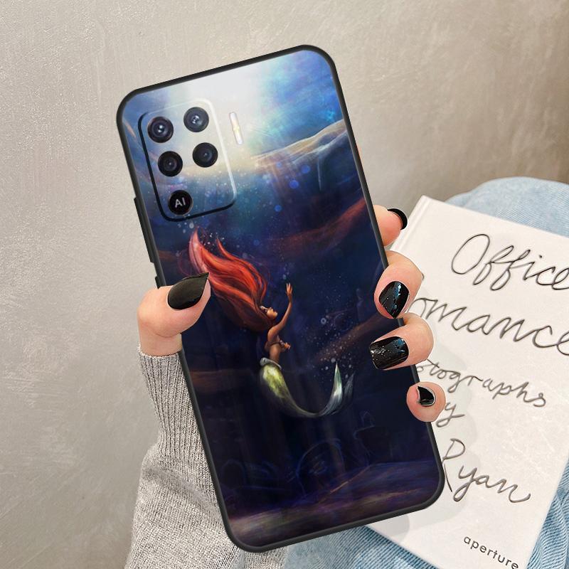 Mermaid Case For Oppo A40 A60 A80 A78 A38 A18 A98 A58 A96 A76 A16 A94 A74 A54 A15 A17 A57 A77 A5 Pro