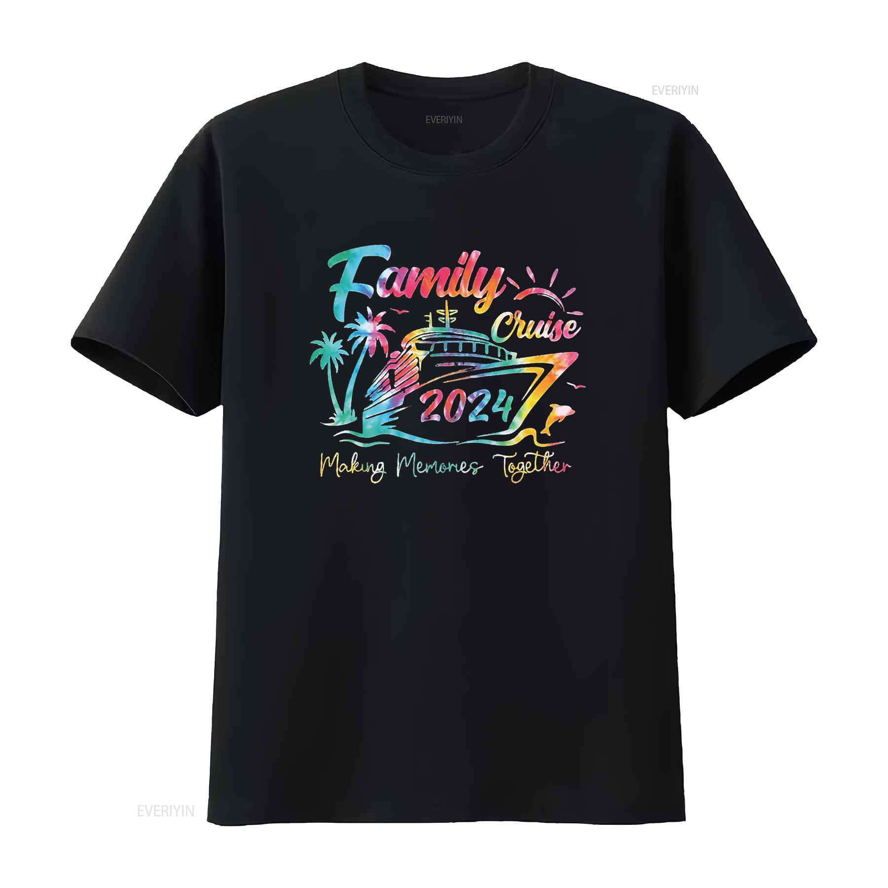 

Mens Family Cruise T Shirt 2024 Vacation Making Memories Together Black 3X Large vintage Washed Stretched Breathable Stylish 4XL