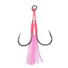 20Pcs Small Jig Jigging Hooks Assist Rigs Circle Hooks Double Fishing Assist Hook Kits Sea Fishing Jigging Lures Hooks