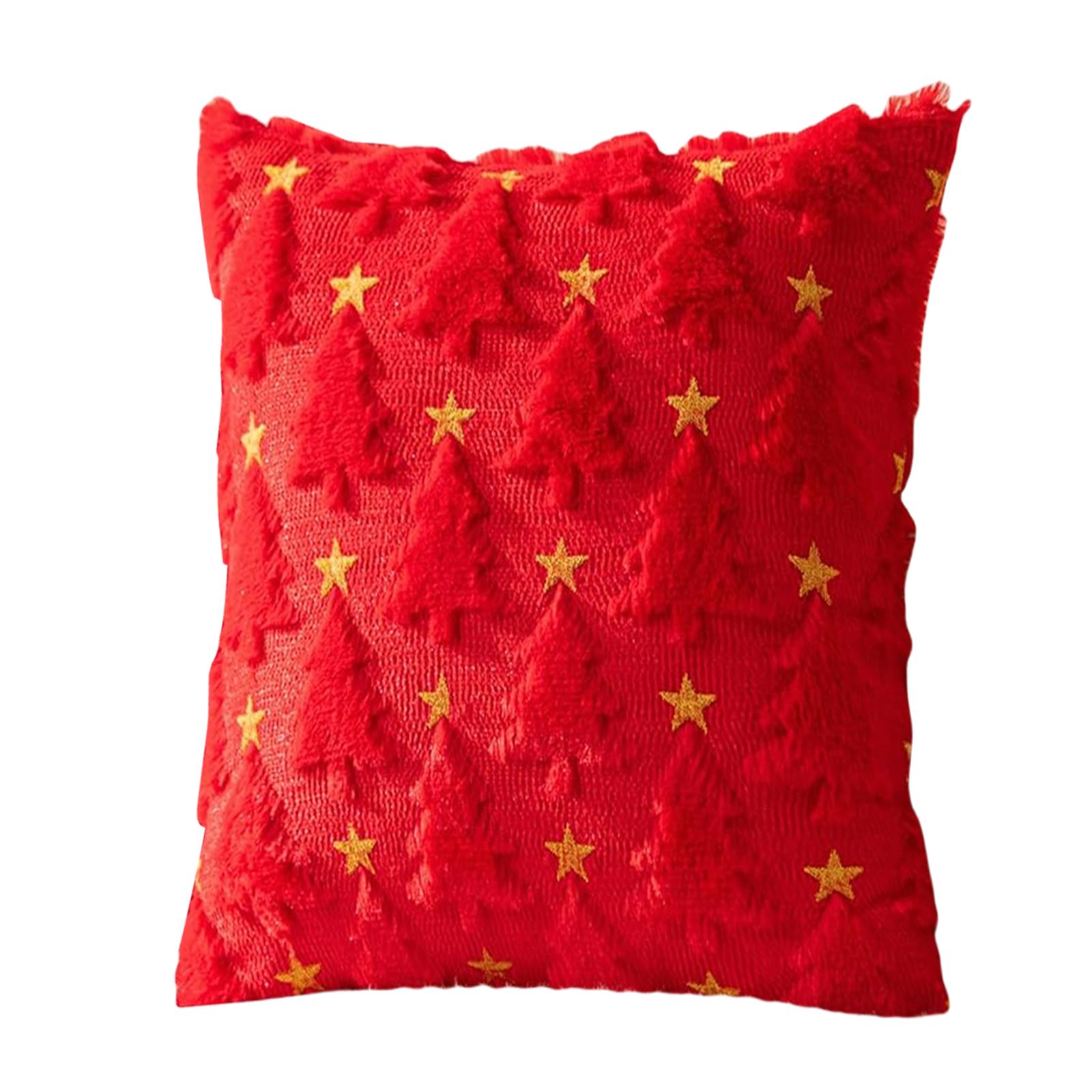 Christmas Throw Pillow Covers Winter Christmas Tree Pillowcase Soft Plush Couch Cushion Case Sofa Holiday Winter Home Decor 2270₽