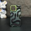 Pouzdro na telefon s motivem hada Černá mamba pro Apple iPhone 12 Pro Max/13/14/15/16/17, Barva: Stříbrná, Niche Design