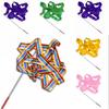 4M Colorful Dance Ribbon Gym Rhythmic Art Gymnastic Streamer Twirling Rod Stick
