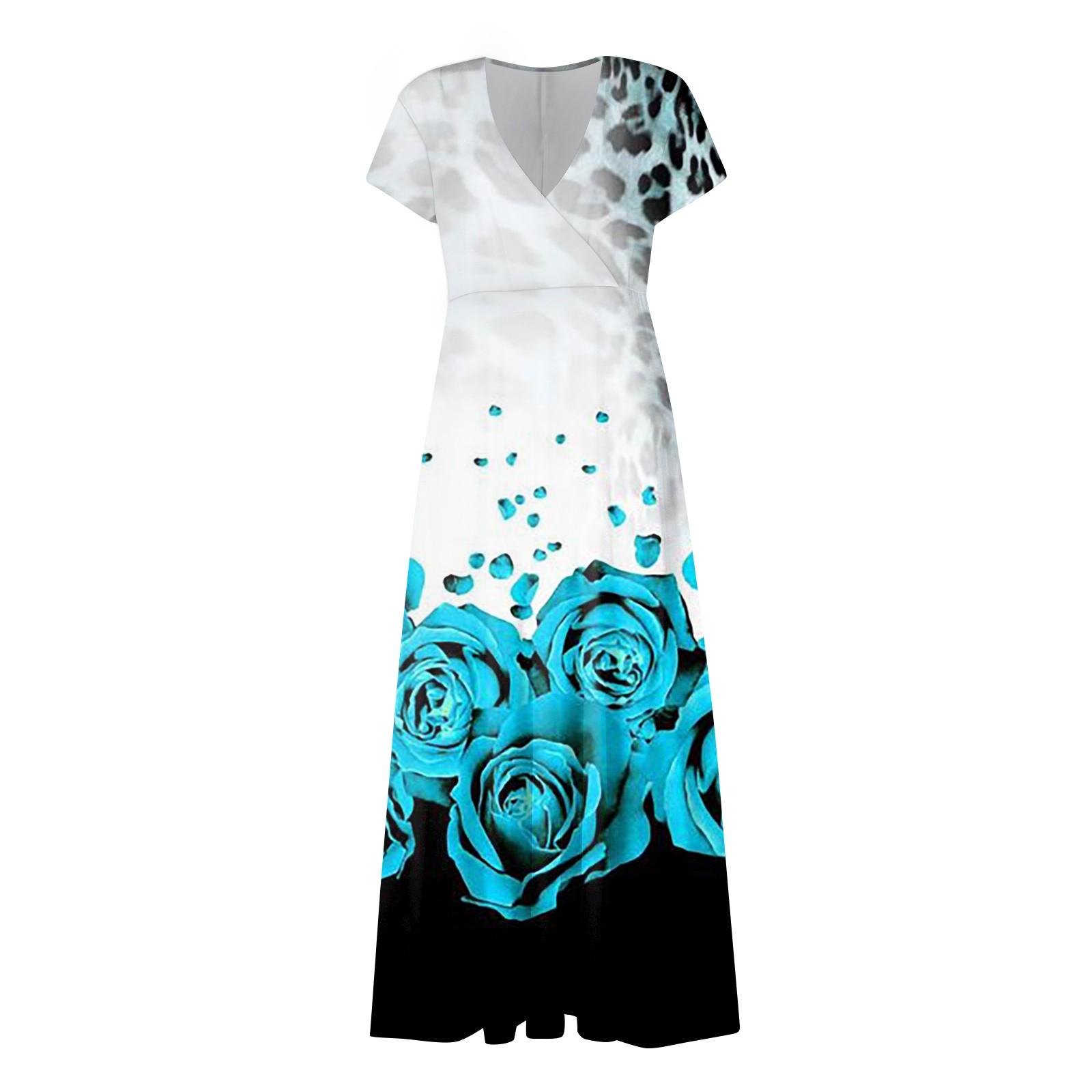 Жен. Длинное платье Платье макси Повседневное платье Шифоновые платья Свободное платье — фото 5