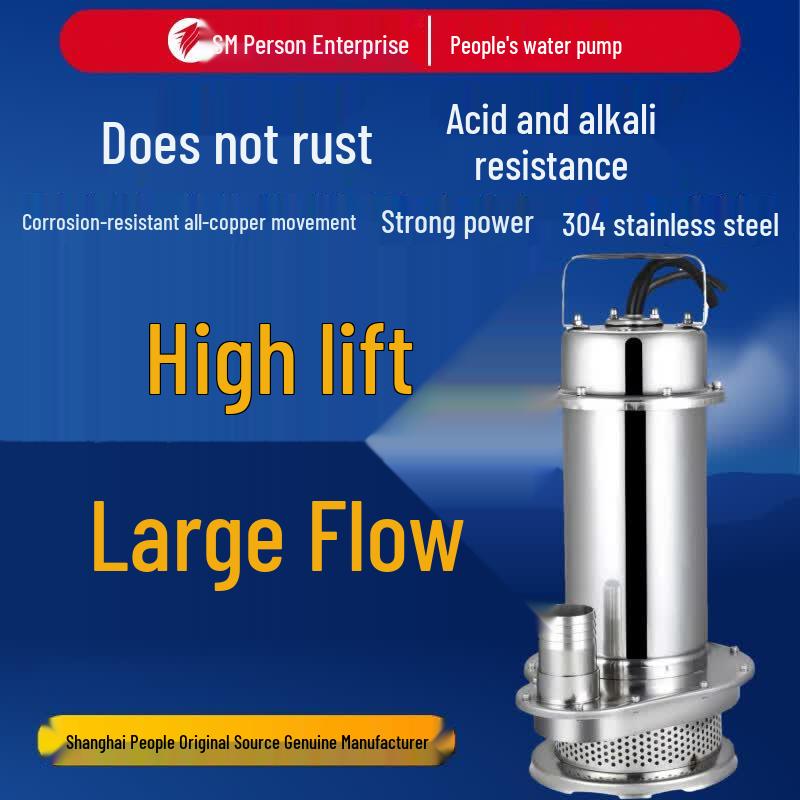 304 Stainless Steel Submersible High-Head Water Pump