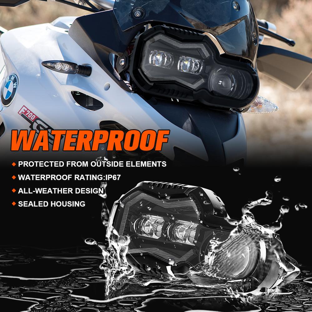 Brightest Led Headlight BMW F650GS F700GS F800GS F 800GS Adventure Explorers Headlamp Fog Lights High Low DRL For Motorcycle