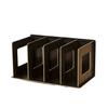 5 Grid Book Storage Rack Wood Table Desktop Shelf Ple Style Information Bookshelf Stand Office Organization