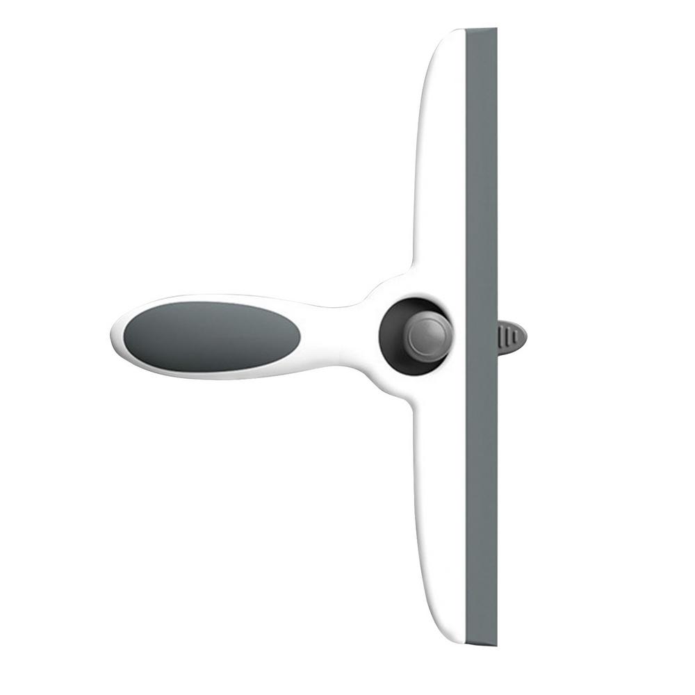 

Скребок для душа, скребок для душа, силиконовый скребок для стекла с эргономичной ручкой, универсальный очиститель для автомобиля серый