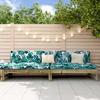 VidaXL Garden Center Sofas 2 Pcs, Seats with Backrest, Patio Backyard Balcony Outdoor Terrace Furniture, Wood 825722
