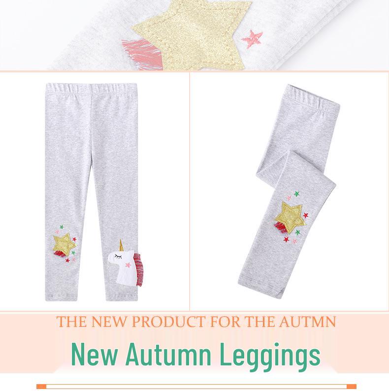 2025 New Girls' Slim Spring & Summer Leggings - Children's Cross-Border Fashion
