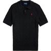 Polo Solid Logo Short Sleeve Knit Shirt Men Tops Black MNPOSWE1N820053-BLACK