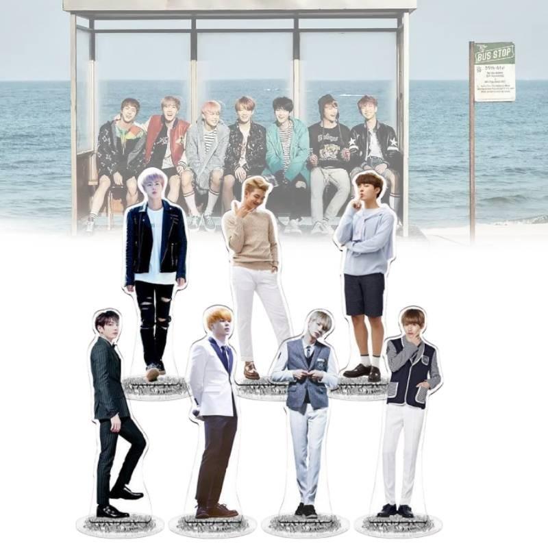 Kpop Star Bts Bangtan Boys Acrylic Stand Figure Double Side Home Table Decor