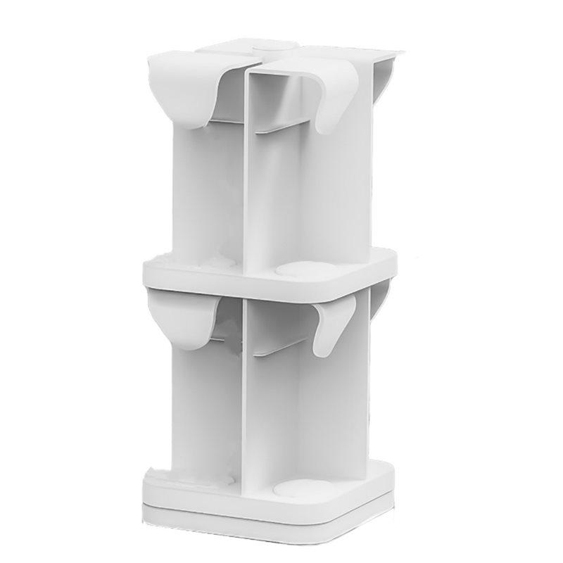 Water Dispenser Mounted Refrigerator Organizer Storage Rack Double-Tier Kitchen Countertop Water Cup Holder