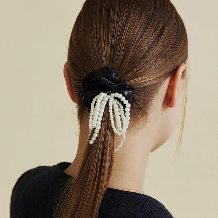 ribbon pearl hair shushu