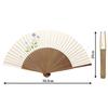 Kyoto Fan with Bellflower Made In Paper Fan with Floral with Original Perfect for Personal Gifts and 20cm Long X Wide Design, Kyoto, Japan.
