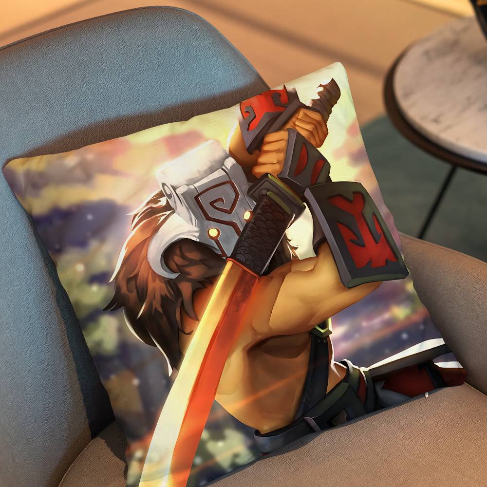 Game Dota 2 Rubick Pillow Case Square Double-Sided Printing Short Plush Sofa Cushion Cover Bedroom Bedside Pillow
