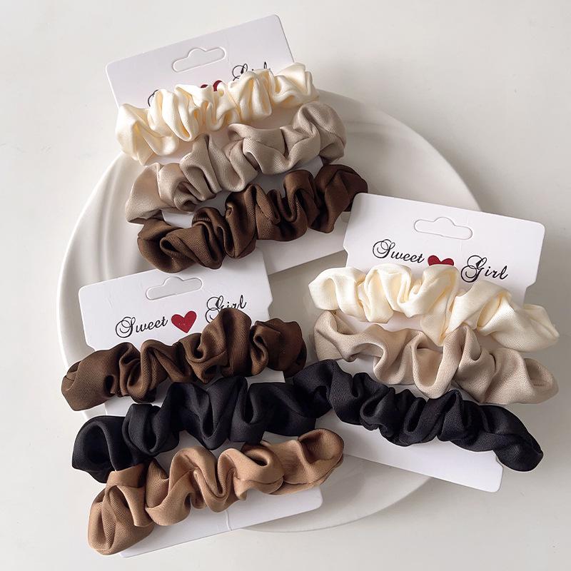 Korean Elegant Retro Intestine Hair Ring for Women - Stylish Bun & Ponytail Hair Accessory