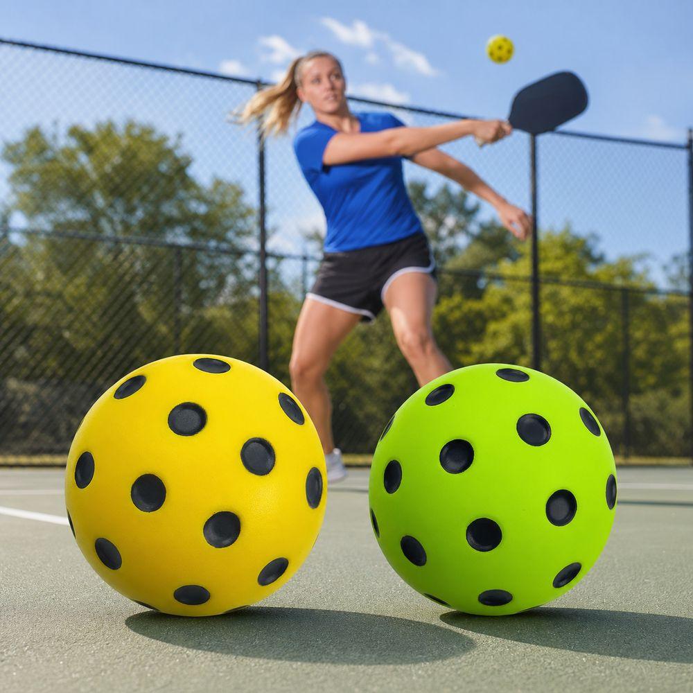 PU Foam Pickleball Training Balls High Bounce Quiet Pickleball Balls  for Pickleball Training