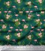 Soimoi Japan Crepe Satin Fabric Tropical Leaves,Floral & Flamingo Bird Print Fabric by the metre 42 Inch