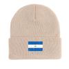 Nicaragua Flag Warm Knit Cap Beanie, Patriotic Man Cap Warm Stretchable Casual Bobble Hat Knitted Cap Beanie