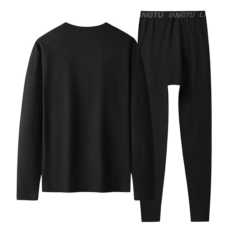 Dibinze Men's Plus Size Thermal Underwear Set