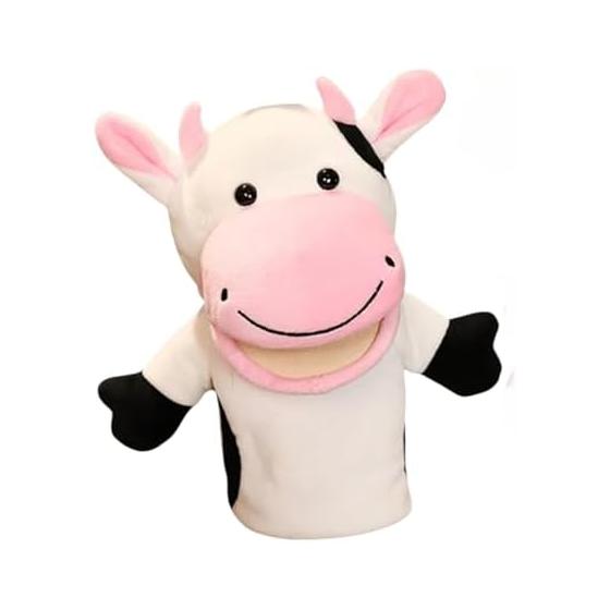 Ludus Felix Hand Puppet [Inspected by Domestic Inspection Agency] Puppet Show Glove Puppet Ventriloquism Stuffed Toy (Cow)