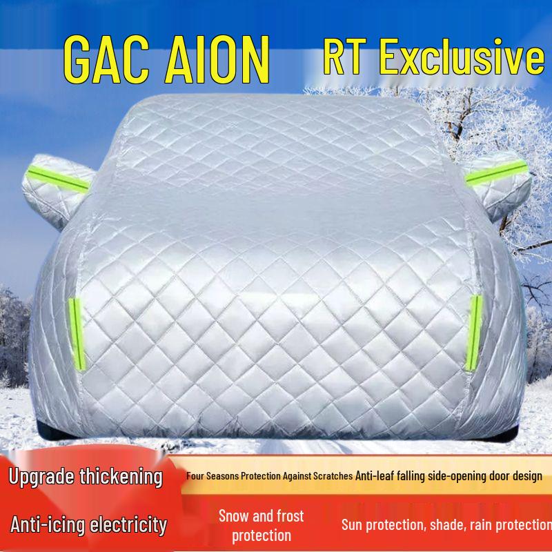 

AION RT Car Cover 2025 - Sun, Rain, Snow, Frost, Ice & Hail Protection with Thick Insulation Thick Hail Protection, All Seasons