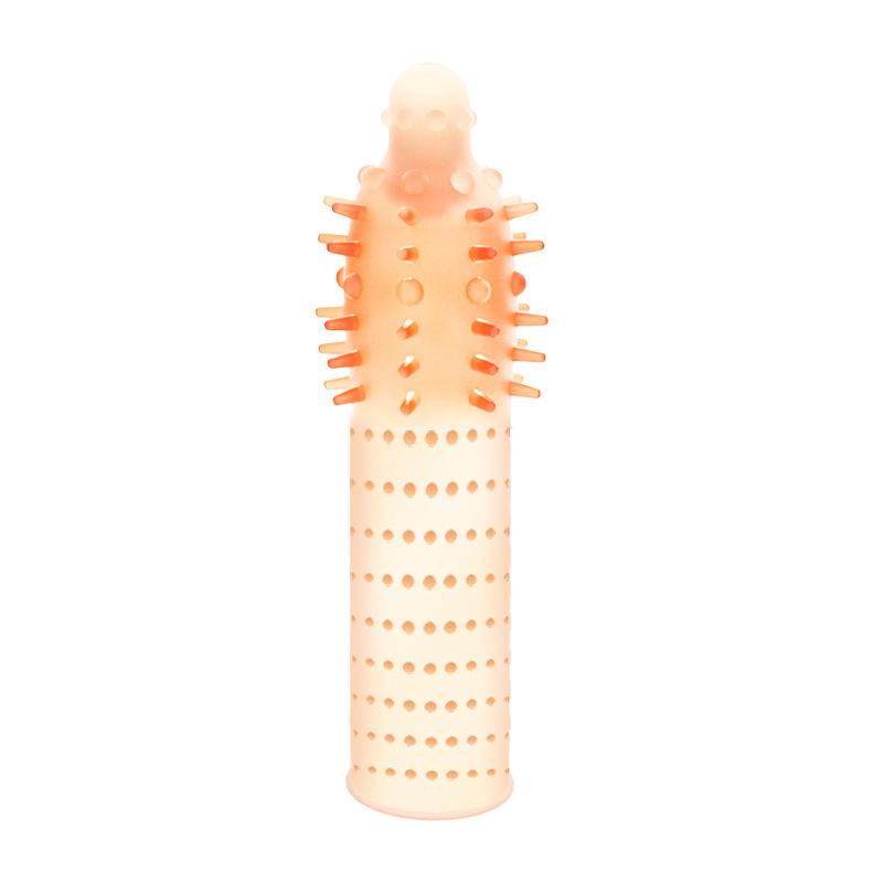 Penis Covers Extender Men's Wolf Teeth Condoms Crystal Penis Sleeve Condoms Cock Ring Adult Sex Toy For Adult Sex Male Lasting
