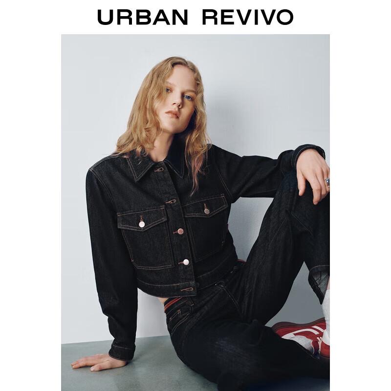 UR Women s Retro Denim Contrast Stitch Shirt XL