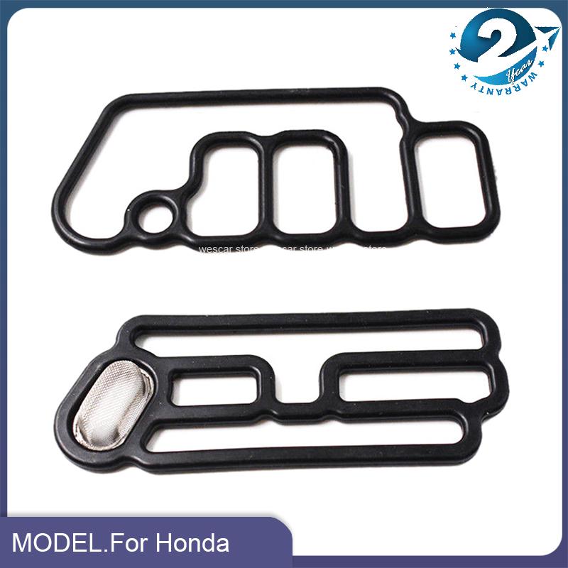 2 szt./zestaw Uszczelka zaworu solenoidowego głowicy cylindrów Zestaw uszczelek VTEC do Honda Accord Odyssey OEM 15845-R70-A01 15815-R70-A01 Nowy