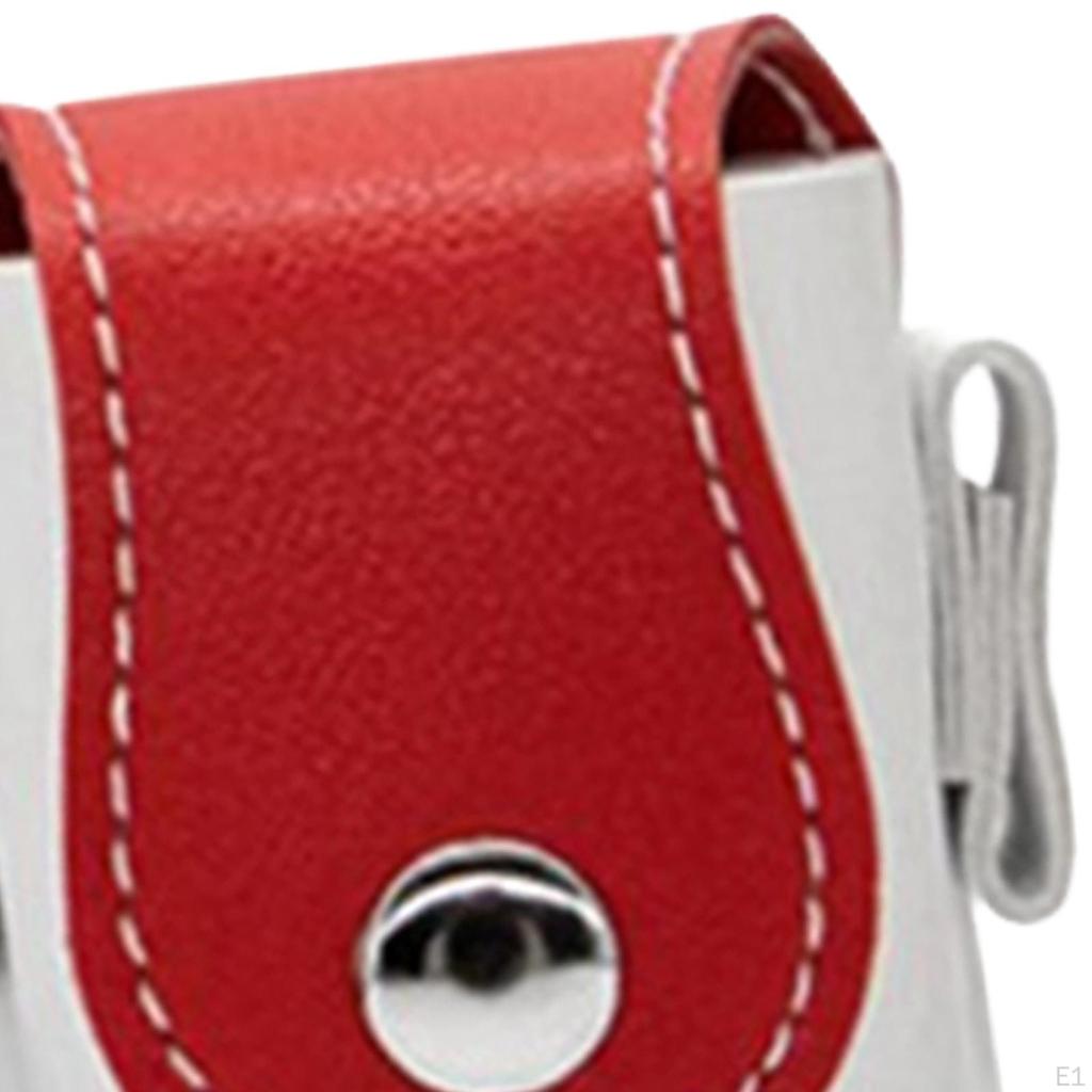 Golf Ball Pouch Bag Carry Protective Carrying PU Charming Tee Holder